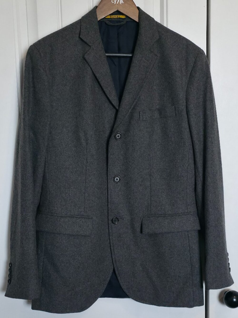 Ralph Lauren Rugby Gray Tweed Wool Sport Coat - Men's Size 36R